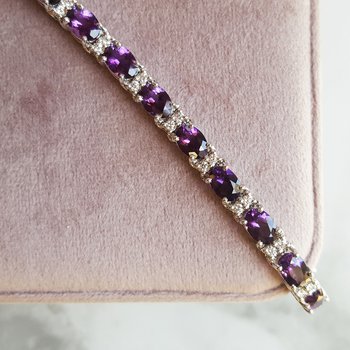 Amethyst Tennis Bracelet – Sami's