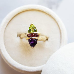 Arizona Explorer Stones Yellow Gold Ring