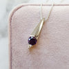 Amethyst Knife Edged Pendant