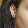Simple Arizona Amethyst Studs