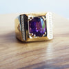 Mens' Arizona Amethyst Statement Ring