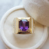 Mens' Arizona Amethyst Statement Ring