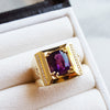 Mens' Arizona Amethyst Statement Ring