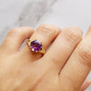 Peekaboo Arizona Amethyst Ring