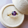 Peekaboo Arizona Amethyst Ring