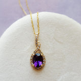 Rope Twist Arizona Amethyst Pendant