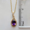 Rope Twist Arizona Amethyst Pendant