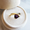 Assymetrical Arizona Amethyst Gold Ring