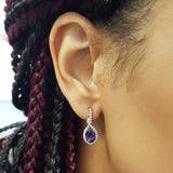 Loop-De-Loop Arizona Amethyst Earrings