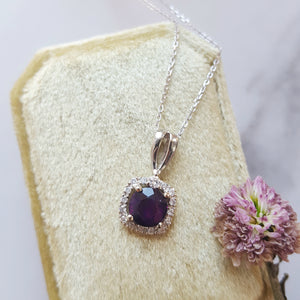 Classically Brilliant Amethyst Pendant