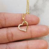 Petite Diamond Heart Pendant