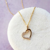 Petite Diamond Heart Pendant