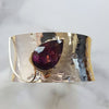 Hand-Hammered  Arizona Amethyst Cuff