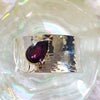 Hand-Hammered  Arizona Amethyst Cuff
