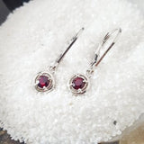 Timeless Garnet Dangle Earrings