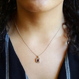 Arizona Garnet Mini Map Pendant