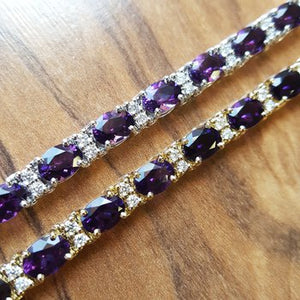 Amethyst Tennis Bracelet