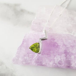 Arizona Peridot Lightning Pendant