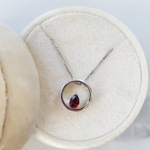 Open Design Garnet Pendant