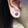 Simple Amethyst Stud