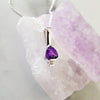 Trillion Bar Amethyst Pendant