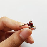 Oval Wrap Garnet Ring