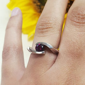 Arizona Garnet Bypass Ring