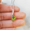 Curvy Peridot Pendant