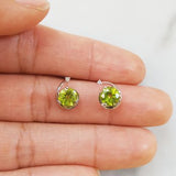 Arizona Peridot Shooting Star Studs