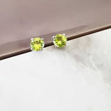 Round Arizona Peridot Essential Studs