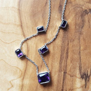 Geometric Arizona Amethyst Necklace