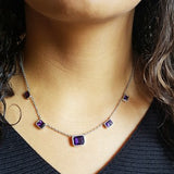 Geometric Arizona Amethyst Necklace