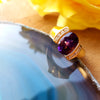"Hannah" 14K Yellow Gold Arizona Amethyst Ring