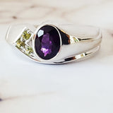 "Palo Verde" Sterling Silver Arizona Amethyst Men's Ring