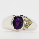 "Palo Verde" Sterling Silver Arizona Amethyst Men's Ring