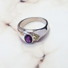 "Palo Verde" Sterling Silver Arizona Amethyst Men's Ring