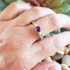 "Brianna" 14K White Gold Arizona Four Peaks Amethyst Ring