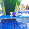 "Nora" 14k White Gold Arizona Amethyst Ring