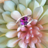 "Nora" 14k White Gold Arizona Amethyst Ring