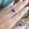 "Nora" 14k White Gold Arizona Amethyst Ring