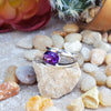 "Nora" 14k White Gold Arizona Amethyst Ring