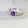 "Brianna" 14K White Gold Arizona Four Peaks Amethyst Ring