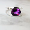 "Nora" 14k White Gold Arizona Amethyst Ring