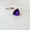 "Jenna" 14k White Gold Arizona Amethyst Ring