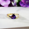 "Jenna" 14k Yellow Gold Arizona Amethyst Ring