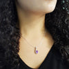 "Simone" Sterling Silver Arizona Four Peaks Amethyst Necklace