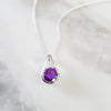 "Farrah" Sterling Silver Arizona Amethyst Pendant