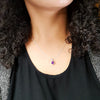 "Farrah" Sterling Silver Arizona Amethyst Pendant