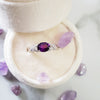"Sydnee" 14k White Gold Arizona Amethyst Ring