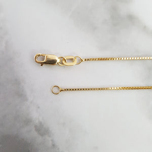 Box Chain in 14k Yellow Gold